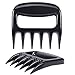 Bcurb Pulled Pork Shredder Claws - BBQ Meat Handler Forks - Salad Fork 2 Piece Set (Black)