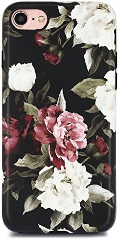 iPhone 8 Floral Case/iPhone 7 Case for Girls, GOLINK Floral Series Slim-Fit Ultra-Thin Anti-Scratch Shock Proof Dust Proof Anti-Finger Print TPU Gel Case For iPhone 7/8 4.7"(Floral 21)