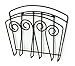 Spectrum Diversified Scroll Wall Mount Magazine Rack, Wall-Mounted Newspaper & Catalog Holder for Home Office, Magazine Holder & Newspaper Organizer, Wall-Mounted Magazine Storage