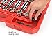 TEKTON 1/2-Inch Drive Socket Set, Inch/Metric, 6-Point, 3/8-Inch - 1-5/16-Inch, 10 mm - 32 mm, 84-Piece | 13203