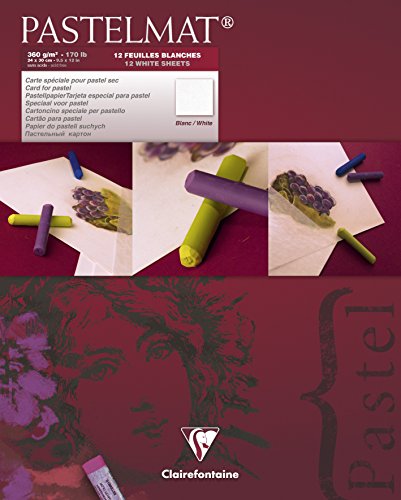 Pastelmat 12 Sheet Pad - White Sheets - 9"x12"