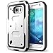 Galaxy S6 Active Case, [Heave Duty]Slim Protection i-Blason Armorbox [Dual Layer] Hybrid Full-body Protective Case with Front Cover and Built-in Screen Protector / Impact Resistant Bumpers Cover for Samsung Galaxy S6 Active 2015 ReleaseDoes Not Fit Regular Galaxy S6 (White)