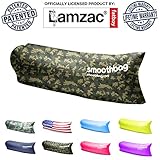 SmoothBag Premium Inflatable Lounger Sofa | Banana Chair Hammock for Camping, Hiking, Festivals, Lounging | Lazybag, Lamzac, Vansky Style Lounging Couch, Chair and Air Chaise Lounge (Camouflage)