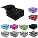 Essential Oils Storage – pureGLO 30 Bottle Essential Oil Carrying Case - Essential Oil Organizer Bag Travel Carrier Holds 5ml, 10ml, 15ml Vials – Holder for Young Living & Doterra Containers (Black)