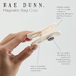 Rae Dunn 10 Pc Bag Clips with Magnet- Food
