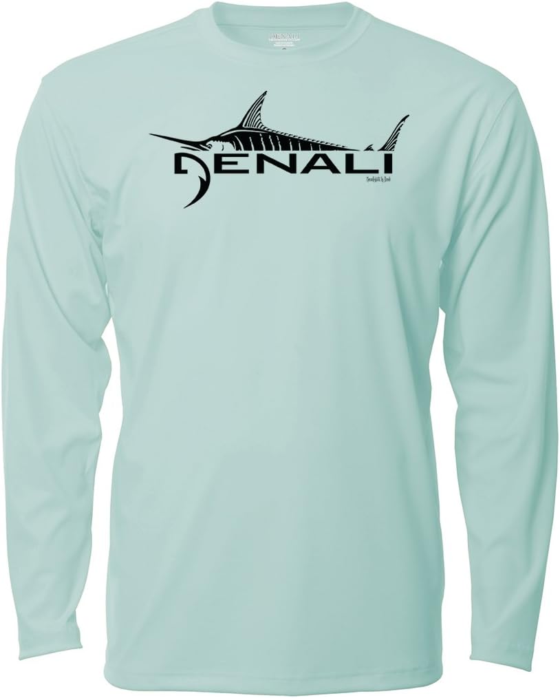 Denali Performance Men’s UPF 50+ ProtectUV Mega Solar Long Sleeve T-Shirt with Denali Marlin Logo