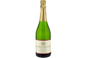 SAWTOOTH Chateau De Fleur Non-alcoholic Sparkling Wine Champagne Champagnette with Chromacast Phone Grip, Seasonal Wine Pairings & Recipes