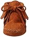 Minnetonka Fringe Bootie (Infant/Toddler),Brown,2 M US Infant