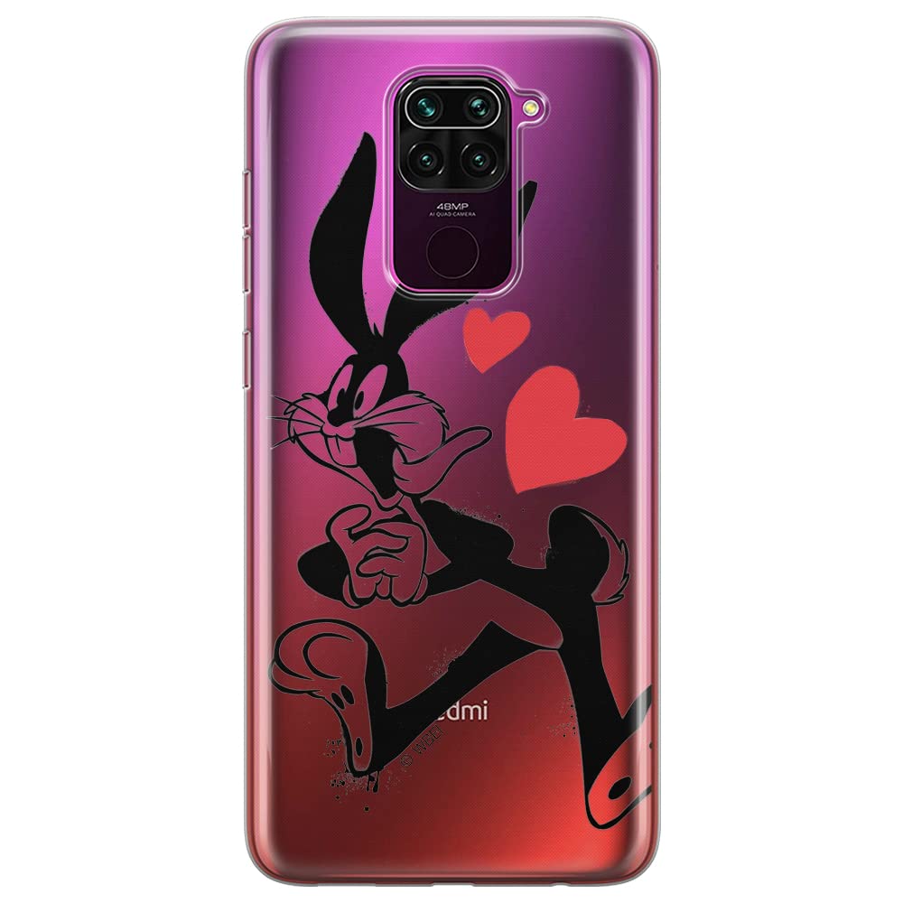 ERT GROUP mobile phone case for Xiaomi REDMI NOTE 9 original and officially Licensed Looney Tunes pattern Bugs 002 optimally adapted to the shape of the mobile phone, partially transparent
