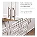 homdiy Kitchen Cabinet Handles Brushed Nickel Drawer Pulls - HD201SN Cabinet Hardware 10Pack 3-1/2in Hole Centers Cabinet Door Handles