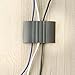 Cable Station 2, Mountable Writable Cable Holder on Desk Organizers, Grey, 1 Each
