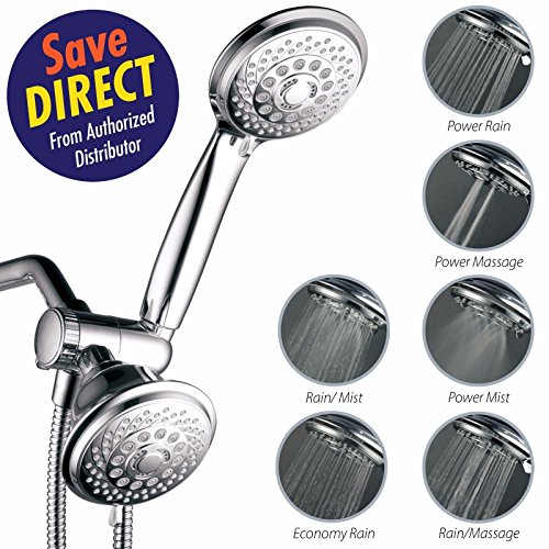 Shower 30-Setting Type 3-way Overhead Handheld Shower Combo