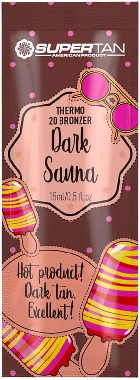 Supertan Dark Sauna Tingle Tanning Accelerator Lotion 10 x 15ml Pouches