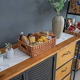 GRANNY SAYS Bathroom Baskets for Organizing, Wicker Storage Baskets for Bathroom, Bathroom Counter Storage, Toilet… 51bpJHnX6DL