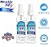 Wrinkle Wiz No Wrinkle Release Spray Starch, Easy Iron Static Cling Odor Eliminator, TSA Approved, 2oz Bottle, Blue, 2 Pack