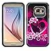 Galaxy S7 Case Cute Hard Hybrid Silicone Phone Case Defender Protective Case Cover Girl Women Compatible for Samsung Galaxy S7 Cases, Hot Pink Heart