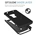 Zenfone 2 Laser Case, MoKo [Shock Absorption] Slim Dual Layer Protective Case with Soft Silicone Bumper and Rigid PC Back Cover for ASUS Zenfone 2 Laser (ZE550KL / ZE551KL) 5.5 Inch - Black