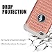 iPod 4 Case, iPod Touch 4 Case, MagicSky [Shock Absorption] Studded Rhinestone Bling Hybrid Dual Layer Armor Defender Protective Case Cover for iPod Touch 4th Generation - Rose Gold/Grey