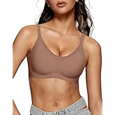 OEAK Womens Wireless Bras Comfortable Push Up Bra Smooth U Neck Bralette Full Coverage Bras Seamless Tshirt Everyday Bras