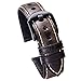 Carty Genuine Calfskin Oil-Tanned Leather Watch Strap Band Replacement Watch Straps 20mm 22mm 24mm 26mm