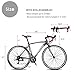 Max4out Road Bike for Men and Women, Featuring 21 Speed Drivetrain, 700C Wheel and Y Brake Suspension Fork Rear Suspension Bicycles Blackthumb 1