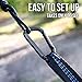 Foxelli Camping Hammock – Lightweight Parachute Nylon Portable Hammock with Tree Ropes and Carabiners, Perfect for Outdoors, Backpacking, Hiking, Camping, Travel, Beach, Backyard & Garden