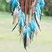 Dremisland Indian Blue and Brown Turquoise Dream Catcher Wind Chimes Feather Pendant Wall Hanging Home Decoration Craft Gift
