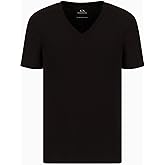 Armani Exchange Mens Short Sleeve Pima Cotton Jersey V-Neck T-Shirt