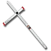 Kapro - 317 Adjustable Drywall T-Square Tool - Aluminum - for Layout and Marking - Features Sliding Head and Dual Directional Printed Scale - 48 Inch