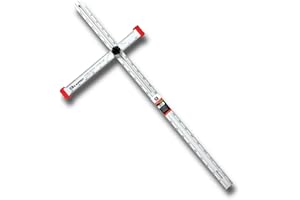 Kapro - 317 Adjustable Drywall T-Square Tool - Aluminum - for Layout and Marking - Features Sliding Head and Dual Directional Printed Scale - 48 Inch