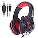 KKmoon Beexcellent GM-1 Professional Esport Gaming Headset Headphone Earphone Over Ear 3.5mm & USB with Microphone LED Light Noise Reduction for PS4/Xbox One/Mac/PC/iOS/Android
