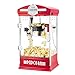 6076 Great Northern Red Big Bambino Table Top Retro Machine Popcorn Popper, 4 oz