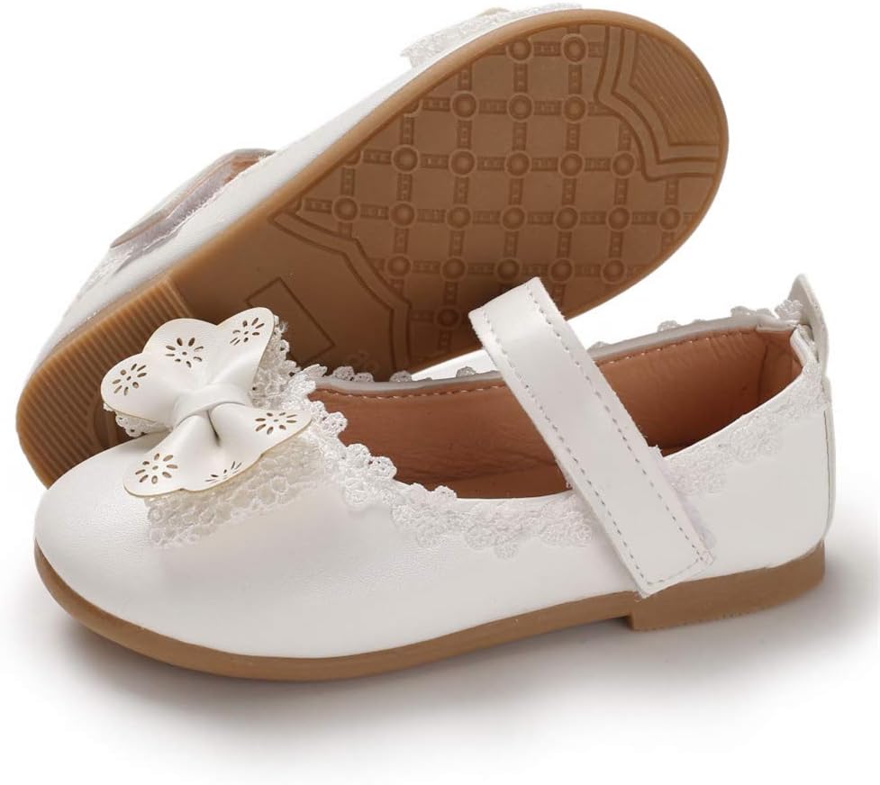 TIMATEGO Toddler Baby Girls Dress Shoes Ballet Sparkle Wedding Party Princess Mary Jane Ballerina Flats Shoes for Girls