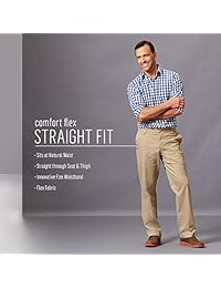 Wrangler Authentics Comfort Flex Waist - Pantalón para hombre, color caqui