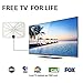 TV Antenna,2018 Upgrade Digital TV Antenna Best 50+ Miles Range with Amplifier Signal Booster for Indoor,UL USB Power Supply and 16.5FT High-Performance Coax Cable-1080P 4K Ready for FUN-Transparent