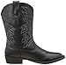 Deer Stags Girls Ranch Western Boot, Black, 11 Little Kid