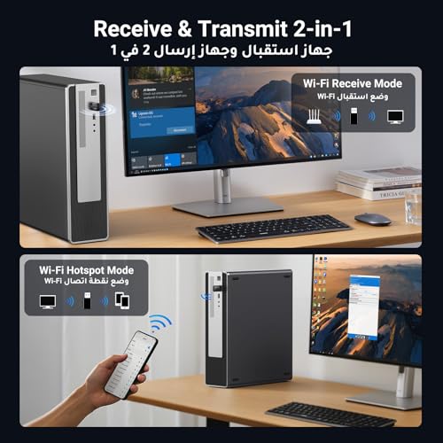 UGREEN AX900 WiFi Adapter, USB WiFi 6 Dongle Wireless Dual Band 5GHz/2.4GHz Network Adapter for Desktop Laptop, for Office/Home/Work/Gaming, Bulit-in Driver Only for Windows 10/11