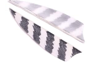 ACCMOS 50pc White 3" Feather Arrow Fletching Arrow Vane Archery Accessory for Target Arrow Shaft Carbon Arrow Hunting