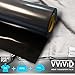VViViD Black Heavy-Duty Iron-On Heat Transfer Vinyl Film 12 Inches x 3 Feet (36 Inches)