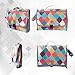Baby Portable Diaper Changing Pad - Light Travel Clutch and Organizer with Mesh Pockets and Waterproof Mat - Change Station Kit with Head Cushion for Newborn and Infants - Colorful Baby Shower Gift