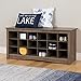 Prepac Entryway Shoe Cubbie Bench, unspecified, Drifted Gray