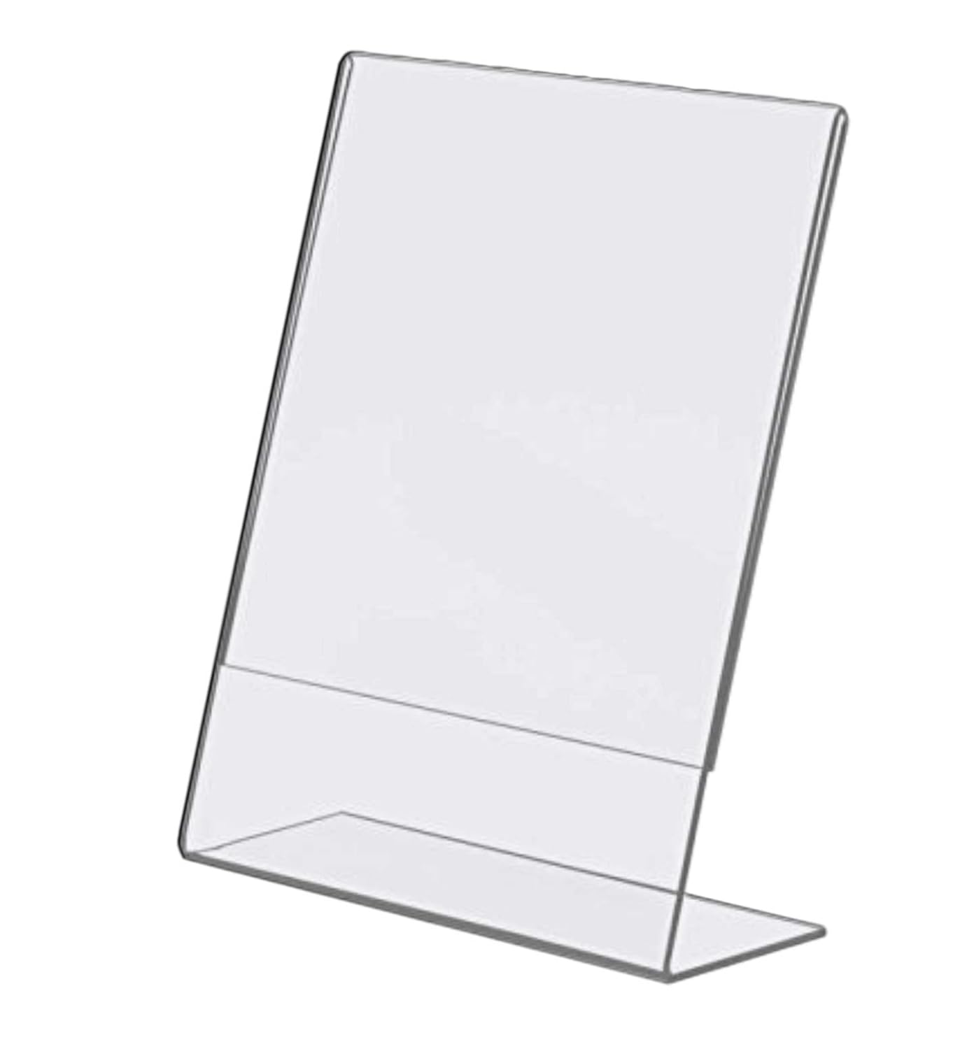 T'z Tagz Brand 8.5 X 11 Inch Clear Acrylic Plexi Sign Holders - Single Sheet Slanted Easel 8-1/2X11 (3)