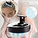 Hair Scalp Massager Shampoo Brush, Pack of 2 Hair Shampoo Massage Brush/Body Washing Massager/Soft Silicone Comb/Shower Hair Brush (Black)