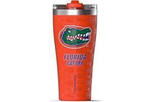 Hydrapeak Officially Licensed Florida Gators Roamer 25 oz Stainless Steel Tumbler, Insulated Tumblers, Water Bottle With Straw