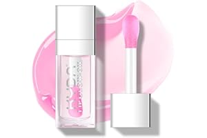 KYDA Hydrating Lip Glow Oil, Clear to Pink, Color Change Effect, Moisturizing Transparent Plumping Lip Oil Tinted for Lip Car