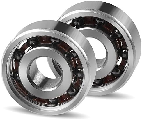 606 Ceramic Bearings for Fidget Spinners Hand Spinners Desktop Toy, Bearings can spin more than 5 minutes-2 pack