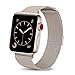 BRG for Apple Watch Band 38mm 42mm, Stainless Steel Mesh Milanese Loop with Adjustable Magnetic Closure Replacement iWatch Band for Apple Watch Series 3 2 1 (gold, 38mm)