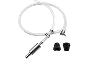 kaahwee Motorcycle Brake Bleeder Kit with One-Way Check Valve, Corrosion-Resistant Hydraulic Brake Bleeding Tool Kit for Car/