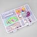 wankausonline 2 Pack Clear Dividers Box 24 Grids Adjustable Plastic Jewelry Organizer and Storage Container for DIY Art Clear Craft Box
