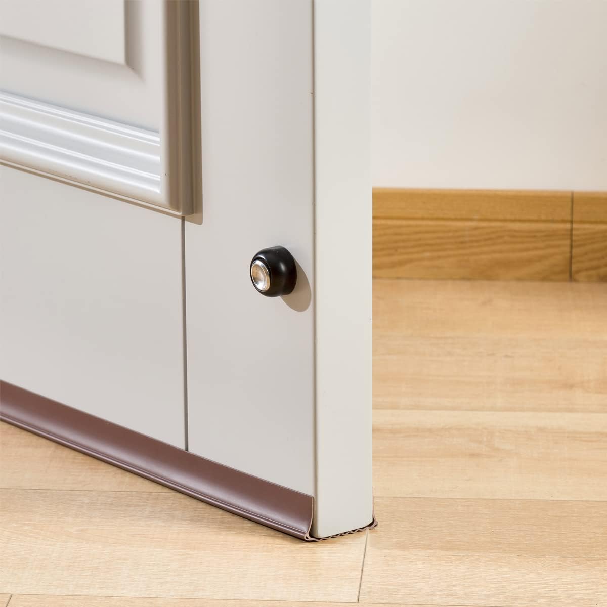 Draft Stoppers - Door Draft Stopper, Draft Stopper for Bottom of Door - 37 Inch Under Door Draft Stopper Guard Adjustable Twin Home Soundproof Dust Proof Seal Strip Door Winter-Proof, Block Light, Noise (Style -B)